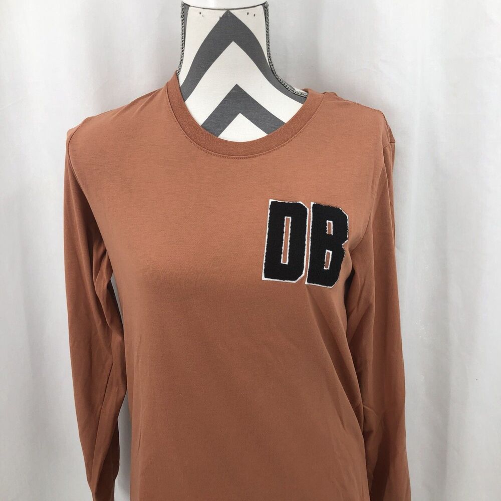 Dutch Bros Coffee Unisex Orange DB Stay True Stay You Crewneck T Shirt Medium